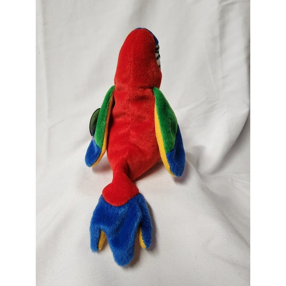 Ty Beanie‎ Baby Jabber The Parrot Tropical Bird Birthday October 10 1997 errors